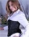 Black Satin Victorian Vintage Shaper Corset Boned Lace Up Waist Cincher Dresses LVG0866Black