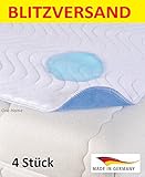 4 x Inkontinenzauflage Inkontinenzunterlage N&auml;sse Schutz 100% Wasserdicht Kranken Matratzen Auflage 75 x 90 cm Mehrfach Auflage