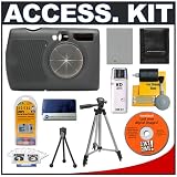 Snug-It Tight Fit Camera Skin (Black) with Spare NB-5L Battery + Secure Digital Card Reader + Compact Digital Travel Tripod + Cameta Bonus Accessory Kit for Canon PowerShot SD900 Digital Camera
