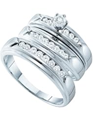 0.52CTW DIAMOND FLOWER TRIO SET