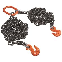 Mazzella DOG Welded Alloy Chain Sling, Fixed-Leg, Grade 80, Load Capacity at 60°