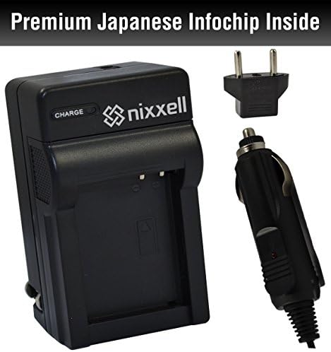 Nixxell Charger for Panasonic VW-VBK360 and Panasonic HC-V10 HC-V100 HC-V100M HC-V500 HC-V500M HC-V700 HC-V700M HDC-HS60 HDC-HS80 HDC-SD40 HDC-SD60