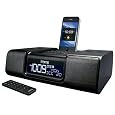iHome iA9BZC App-Enhanced Dual Alarm Clock Radio for iPhone/iPod with AM/FM presets (Black)