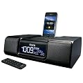 iHome iA9BZC App-Enhanced Dual Alarm Clock Radio for iPhone/iPod with AM/FM presets (Black)
