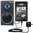 10 Watt Battery Powered Portable Amplified Audio Speaker with Dual charger also charges the Amazon Kindle Fire