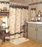 PINE CONE pinecone Lodge SHOWER CURTAIN Bathroom fabric