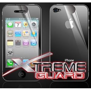 XtremeGUARD© Apple iPhone 4 4G 4th Generation FULL BODY Screen Protector Front+Back (Ultra CLEAR) (XtremeGUARD© Packaging)