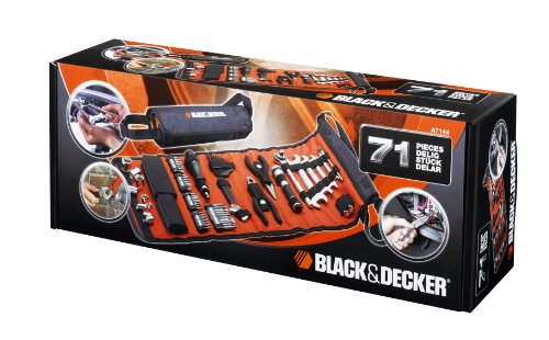 Black und Decker A7144-XJ Handliche Rolltasche mit Autowerkzeugzubehör