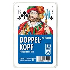 Ravensburger 27022 - Doppelkopf, franz�sisches Bild - 2x24 Blatt, glasklares Etui