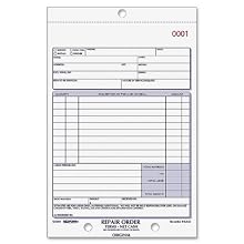 Rediform Repair Order Book, Carbonless, 5.5 x 7.875 Inches, 50 Triplicates (4L455)