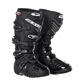 AXO Prime Motorcycle Boots (Size 10, Black)