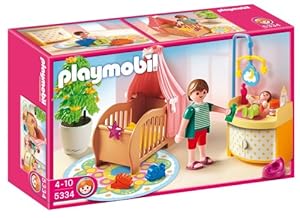 Playmobil - 5334 - Jeu de construction - Chambre de bébé avec berceau