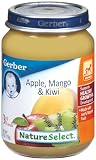 Gerber Nature Select 3rd Foods, Apple, Mango, Kiwi, 6-Ounce (Pack of 12)