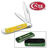 Case Folding Knife John Deere Yellow Peanut