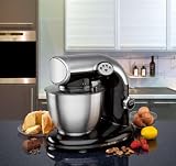 LUXUS KÜCHENMASCHINE IM EDLEN DESIGN, RÜHRMASCHINE + KNETMASCHINE, SILBER, 1000 WATT, ROBUSTES SPEZIAL GETRIEBE, 5 LITER EDELSTAHL SCHÜSSEL, SPRITZSCHUTZDECKEL, NEU + OVP 514e%2BKgNLkL. SL160 LUXUS KÜCHENMASCHINE IM EDLEN DESIGN, RÜHRMASCHINE + KNETMASCHINE, SILBER, 1000 WATT, ROBUSTES SPEZIAL GETRIEBE, 5 LITER EDELSTAHL SCHÜSSEL, SPRITZSCHUTZDECKEL, NEU + OVP