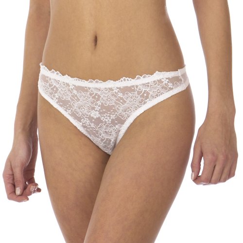 Gilligan & O'Malley  Lace Thong - White