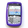 RIM BlackBerry Curve 8300 8310 8320 8330 Silicone Skin Case Protector Cover Purple