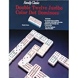 Double 12 Jumbo Color Dot Dominos - B0006HCW58
