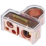 Raptor RGBTN-4C Rose Gold Negative Battery Terminal with Cover (1) 1/0 Gauge (1) 4 Gauge (2) 8 Gauge Out