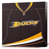 NHL Anaheim Ducks White Jersey Canvas Print (12 x 12)