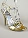 Metallic Rhinestone T-Strap Heel