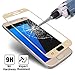 [Full Cover] Samsung Galaxy S7 screen protector ,AUSCREZICON [2-PACK] 0.26mm 9H Tempered Glass ,High Definition, Full 100% Coverage for Samsung Galaxy S7 [NOT S7 Edge] (Golden)