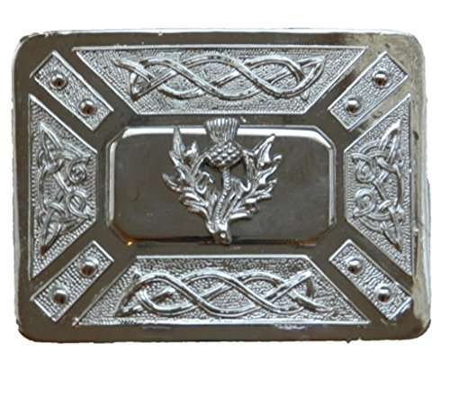 Scottish Kilt belt buckle #6 chrome finish