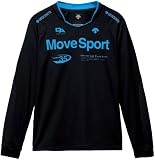 DESCENTE(デサント) ドライトランスファーβ長袖シャツ(ウイメンズ) ブラック×Pブルー BBL