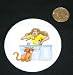 3" button / pin printed with body, individuals, in