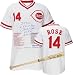 Pete Rose AthleteCast Personalized Jersey Package with Autographed Ash Big Stick Baseball Bat