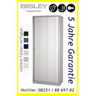 BISLEY EURO ROLLLADENSCHRANK AKTENSCHRANK 80cm BREIT FÜR 5 ORDNERHÖHEN