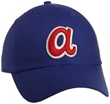 MLB Men's Atlanta Braves Brooksby Cooperstown Hat (Royal, Medium)