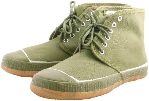 Liberation Pine High Top Classic Chinese Army Shoes,Green,38
