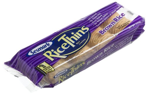 Sesmark Rice Thins, Brown Rice, 3.5-Ounce Packages (Pack of 12)