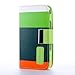 ATC Masione(TM) Apple iPhone 4/4S Credit Card Hard Shell Case Stand with Silicone Core + Screen Protector & Stylus (Wallet case Green+Navy Green+Orange)
