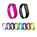 New 2015 10pcs Small Black Replacement Wrist Bands With Clasps for Fitbit FLEX Only /No tracker/ Wireless Activity Bracelet Sport Wristband Fit Bit Flex Bracelet Sport Arm Band Armband (10ColorsBands-Small Size)