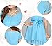 Fasot Women's Summer Sweet Bowknot Princess Chiffon Ball Gown Cocktail Dress Blue