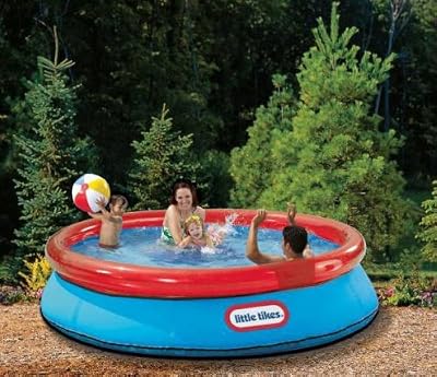 Little Tikes Zip Tight Adjustable Pool 8-ft x 30-in with Safety Zip Cover