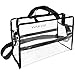 SHANY Clear PVC Water-Resistant Travel Tote Bag - Large See-Thru Bag with Adjustable Shoulder Straps and Zippered Pockets