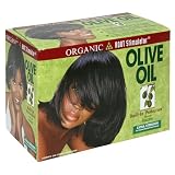 Organic Root Stimulator Olive Oil Built-In Protection No Lye Relaxer System, Extra Strength