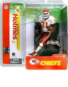 Priest Holmes 2nd Edition Kansas City Chiefs White Jersey Variant Alternate Chase McFarlane NFL Series 9 Action Figure