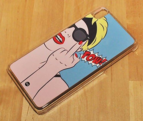 Case Cover for HTC Desire 816 sunglasses Girl Sexy Pop Art Middle Finger Fuck Pow Dress Duraterm Technology