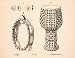 1871 Wood Engraving Finger Cymbals Zills Tambourine Tar Drumhead Instrument Drum - Original In-Text Wood Engraving