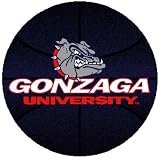 4' Round Gonzaga University Bulldogs Basketball Rug