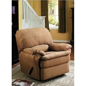 Century Suede Rocker/ Recliner