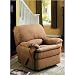 Suede Tan Upholstered ROCKER / RECLINER