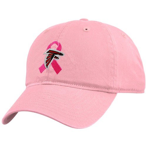 Atlanta Falcons Ladies Pink Breast Cancer Awareness Adjustable Hat