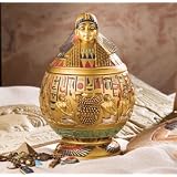 Classic Egyptian Resculpted 1920s' Revival Original Pharaoh Imsety Canopic Ja...