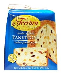 Ferrara Panettone, Italian Specialty Cake, 17.6-Ounce Boxes (Pack of 3)