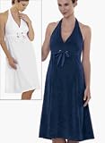 Terry Halter Dress - Solid Misses Sizes